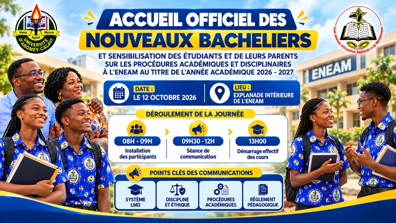 Accueil officiel des nouveaux bacheliers